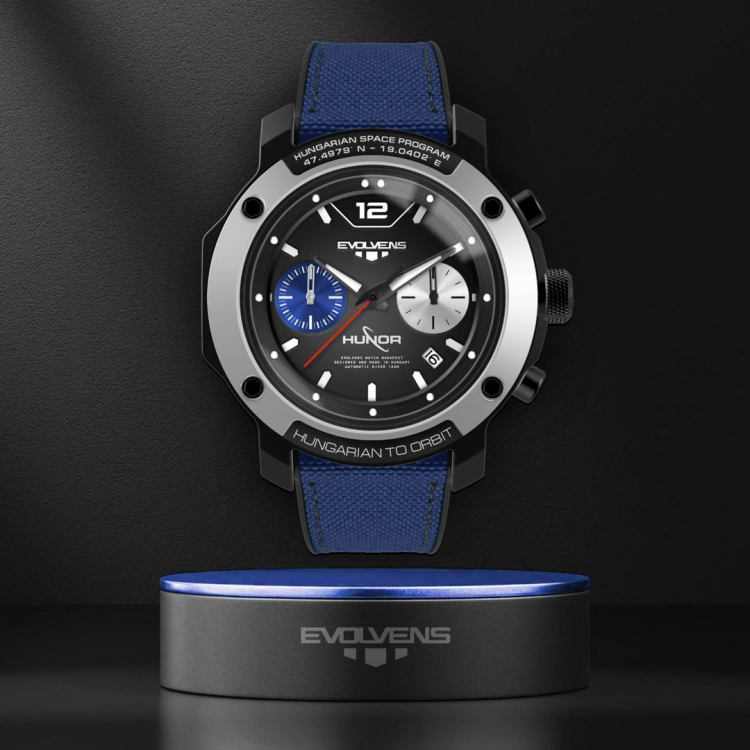 Evolvens® x HUNOR Hivatalos Űrhajós Chronograph Karóra 46 mm